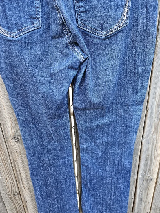 Lee Straight Leg Women's Jeans in Dark Blue Denim Size 19 - Picture 15 of 16